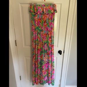 Strapless Lilly Pulitzer maxi dress. Size M.
